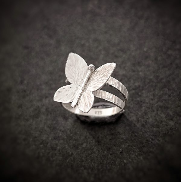Silver Butterfly ring