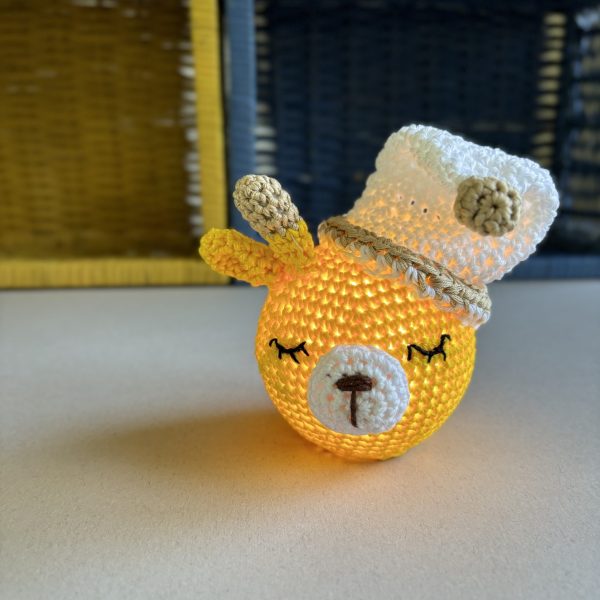 LED Crochet Giraffe Night Light - Image 2
