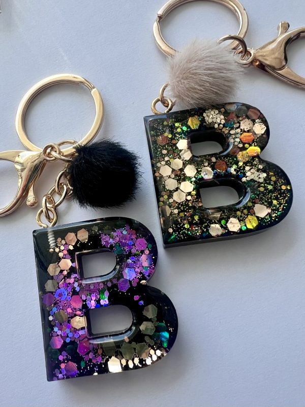 Made to order custom alphabet keychains.