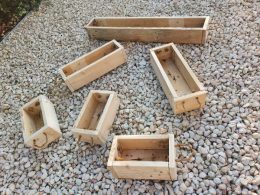 Wooden Planters with Rope Handles