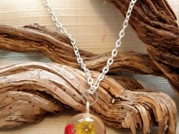 Clear Ball with Colour Flowers 2