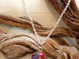 Clear Ball with Colour Flowers 3