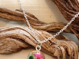 Clear Ball with Colour Flowers 1