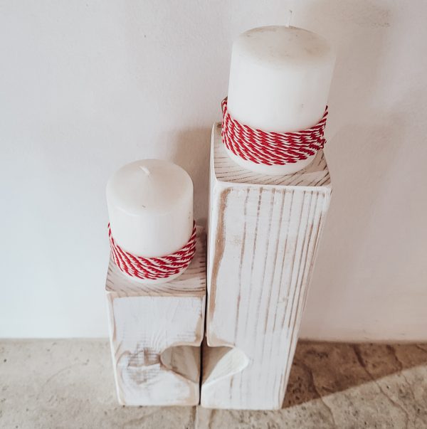 Tall Heart Detailed Candle or Plant Stands - Image 5