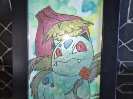 Ivysaur Original, One-of-a-kind Artwork