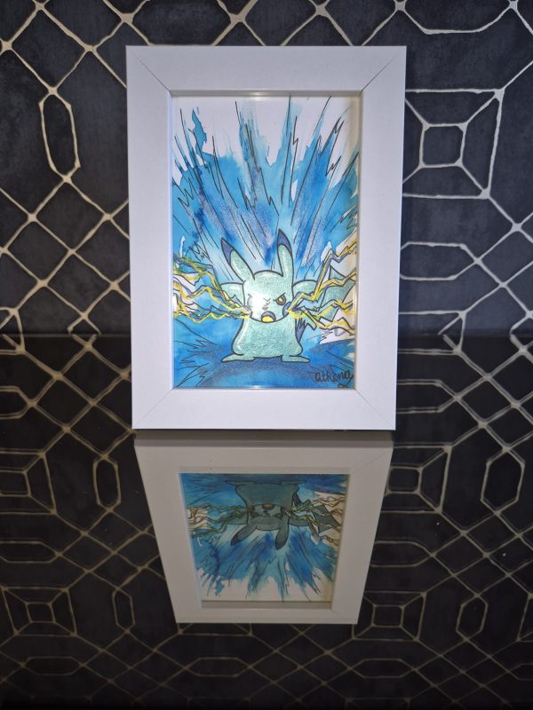 Electrifying Pikachu Original, One-of-a-kind Artwork - Image 3