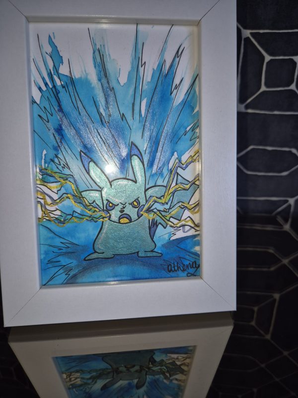 Electrifying Pikachu Original, One-of-a-kind Artwork - Image 2