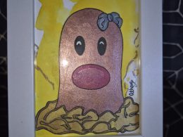 Diglett Original, One-of-a-kind Artwork