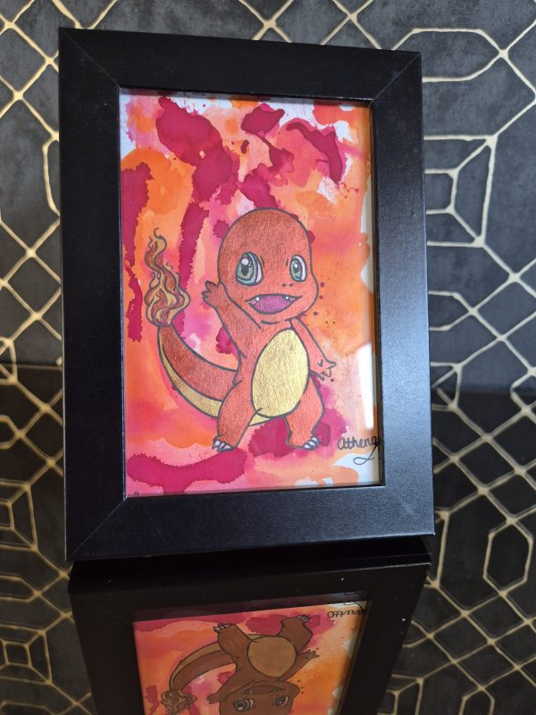 Charmander waving Original, One-of-a-kind Artwork