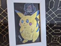 Pikachu Cupcake Original, One-of-a-kind Artwork