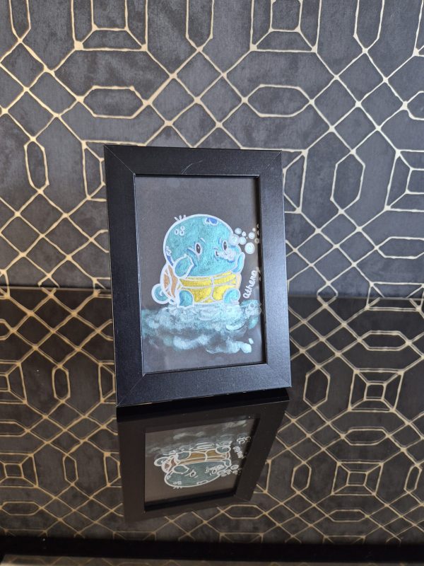 Squirtle Bubbles Original, One-of-a-kind Artwork