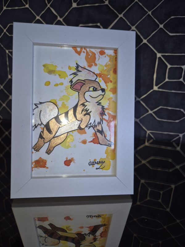 Growlithe Original, One-of-a-kind Artwork