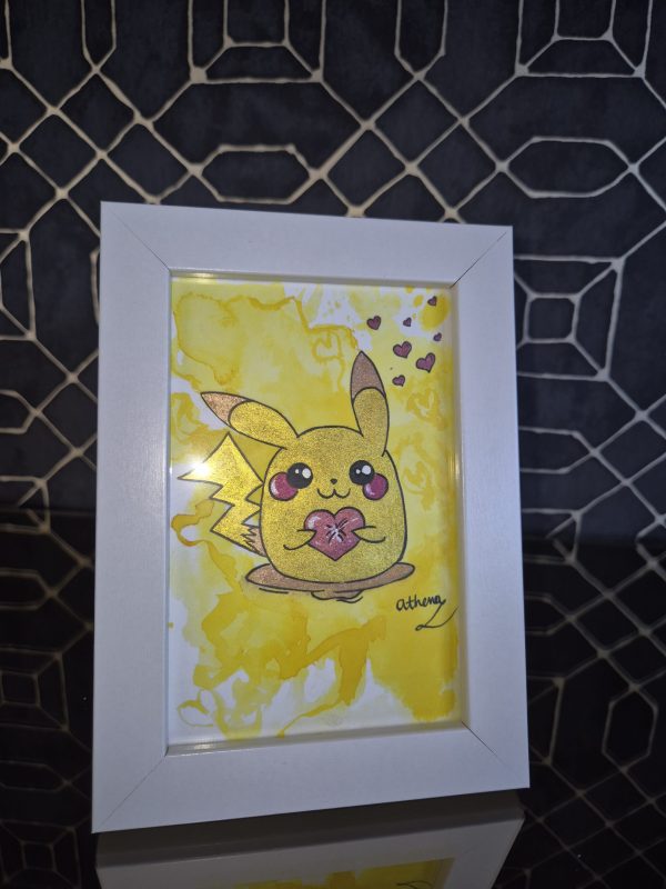 Pikachu Love Original, One-of-a-kind Artwork - Image 2