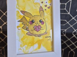 Pikachu Love Original, One-of-a-kind Artwork