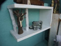 Custom wall shelf