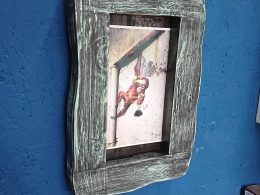 Old style rustic photo frame