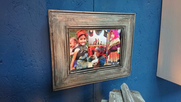 Rustic photo frame with own unique stand - Image 3