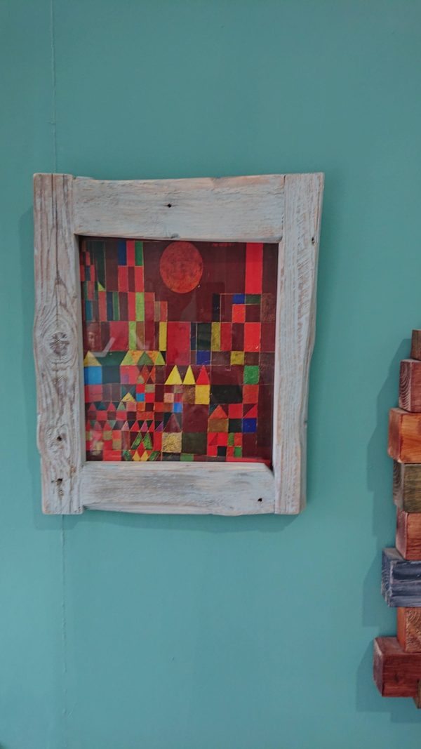 Old style rustic, repurposed wood photo/art frame - Image 7