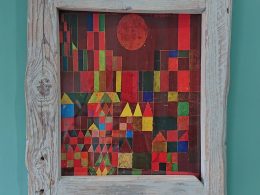 Old style rustic, repurposed wood photo/art frame