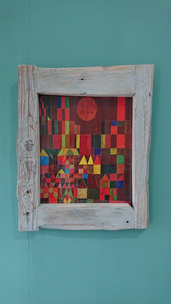 Old style rustic, repurposed wood photo/art frame