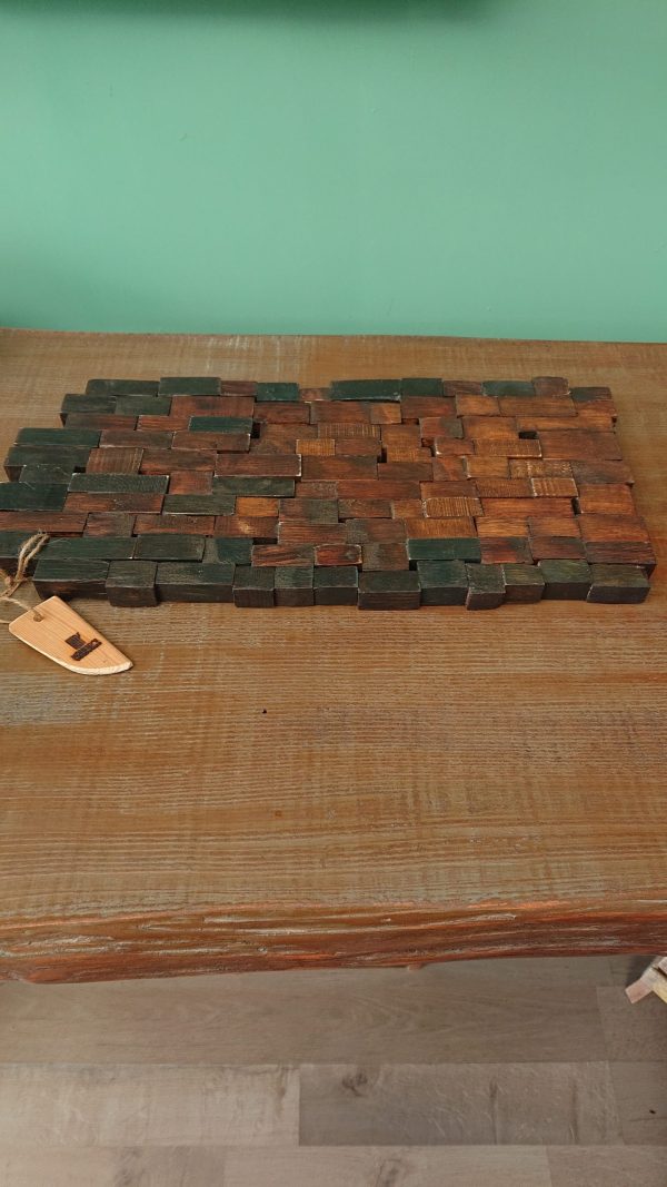 Handmade, multiple wood hot plate/serving platter - Image 4
