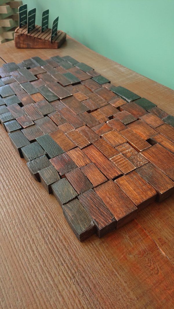 Handmade, multiple wood hot plate/serving platter
