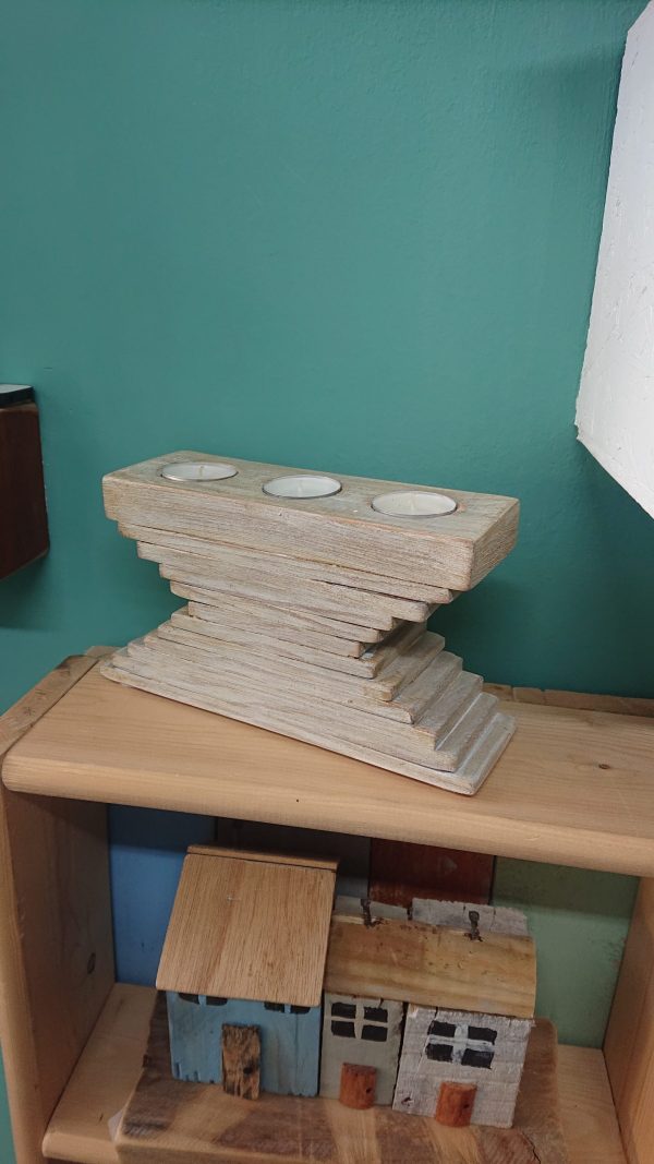 Stacked triple tealight block - Image 2