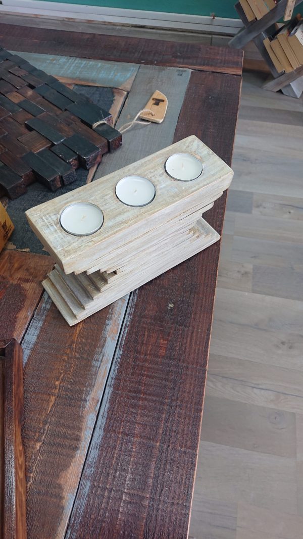 Stacked triple tealight block - Image 5
