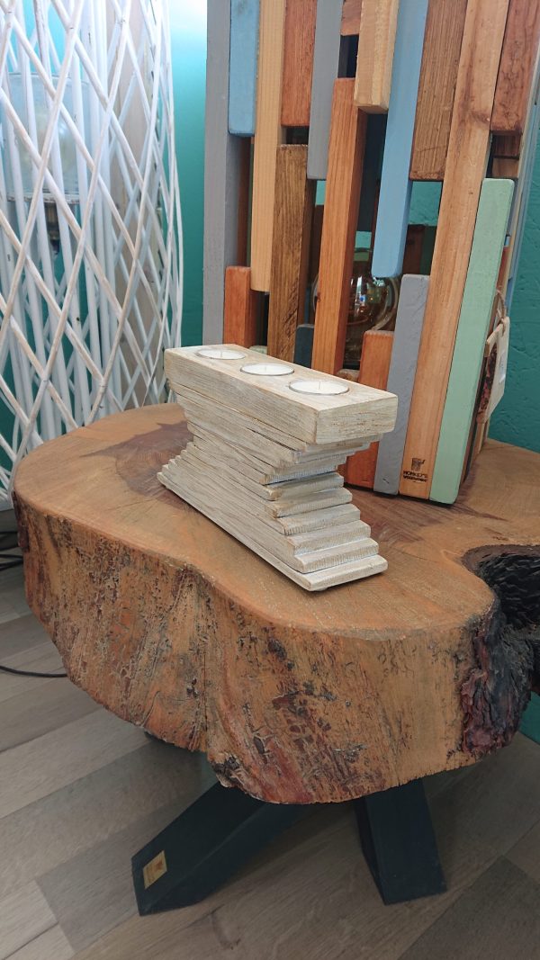 Stacked triple tealight block - Image 3