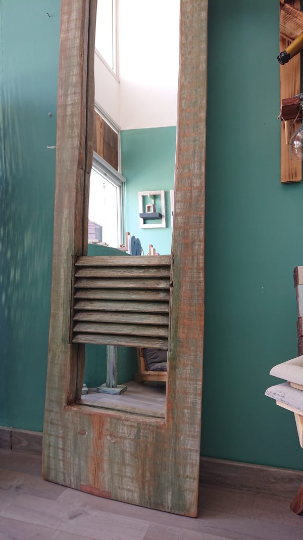 Stunning and unique solid Fir wood, rustic mirror - Image 5
