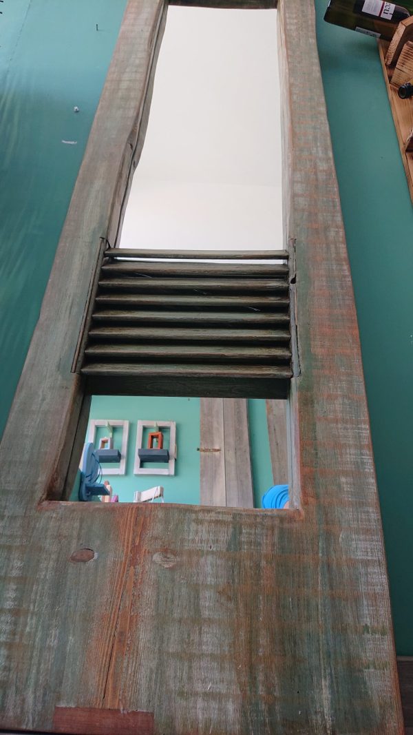 Stunning and unique solid Fir wood, rustic mirror - Image 4