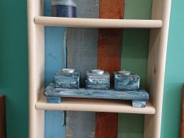 Handmade wall shelf unit