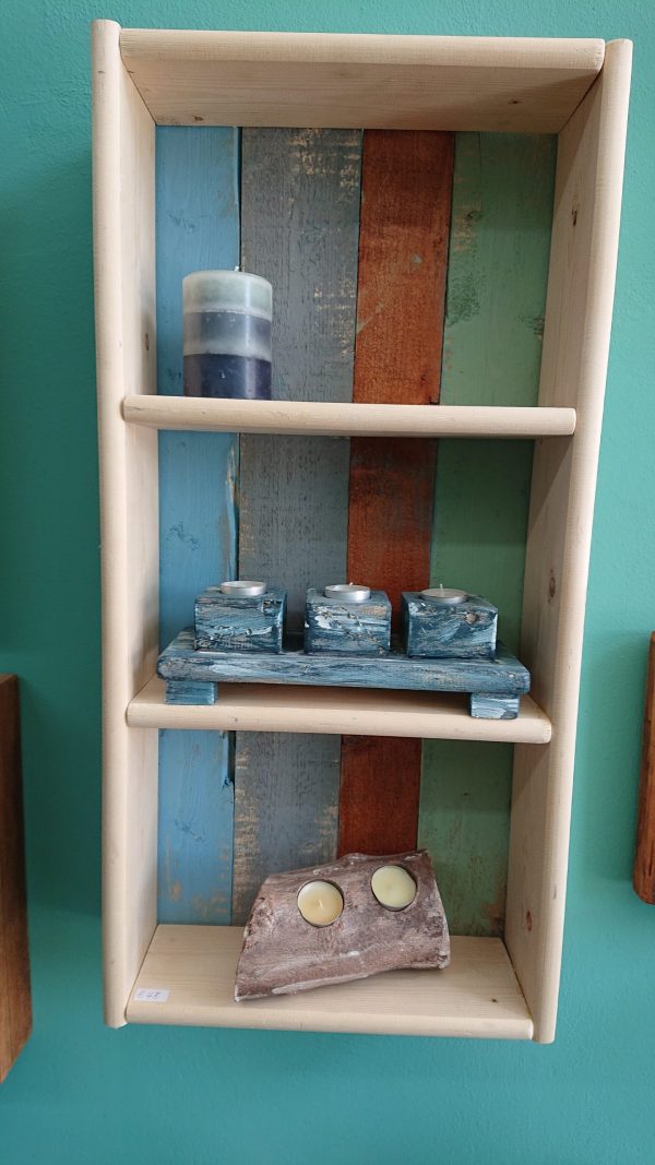 Handmade wall shelf unit