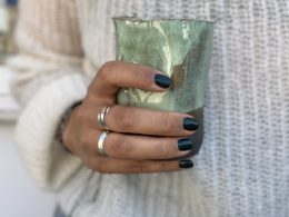 Crumpled glass