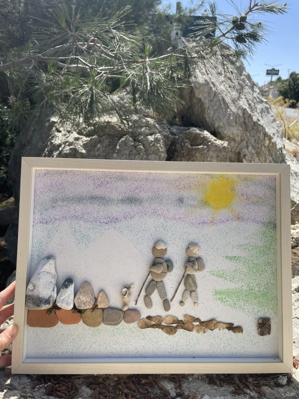 Framed Pebble Art ''Nature explorations'' - Image 15