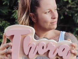 Mounted Personalised Name Sign