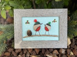 Pebble Art ''Baby, It's Cold Outside...''