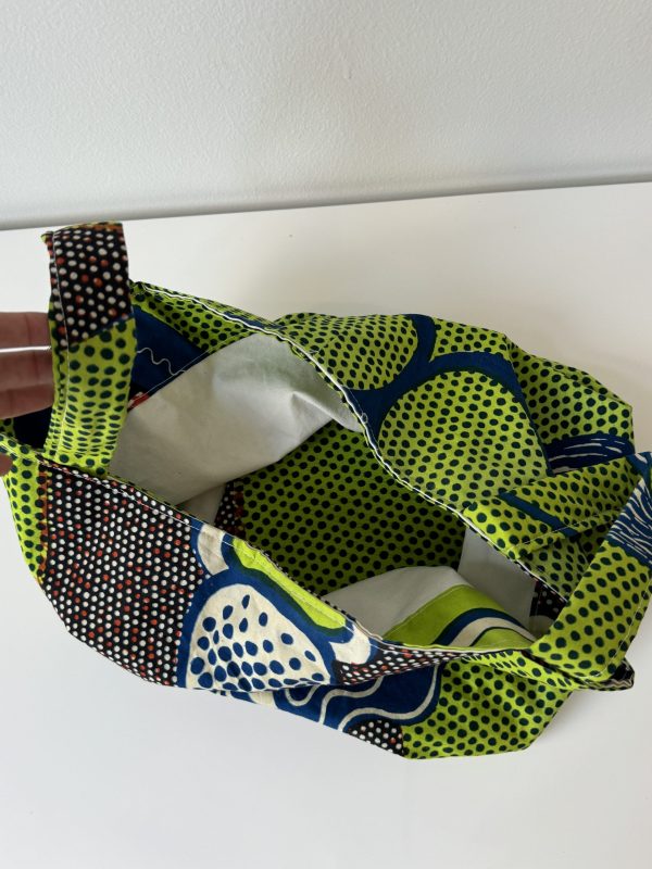 Handmade African Wax Print Tote Bag - Vibrant & Bold Statement Piece - Unique, Handcrafted and Stylish - Bold & Beautiful African Print Tote - Everyday Chic Tote Bag - Image 4