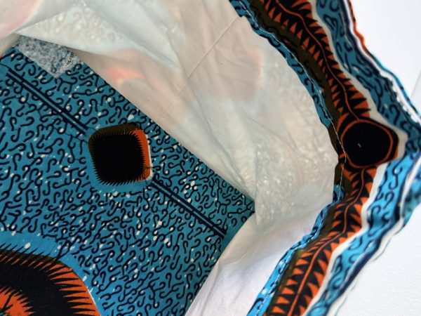 Handmade African Wax Print Tote Bag - Vibrant & Bold Statement Piece - Unique, Handcrafted and Stylish - Bold & Beautiful African Print Tote - Everyday Chic Tote Bag - Image 4
