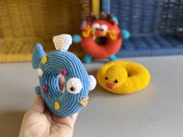 Colourful Dotted Fish Rattle