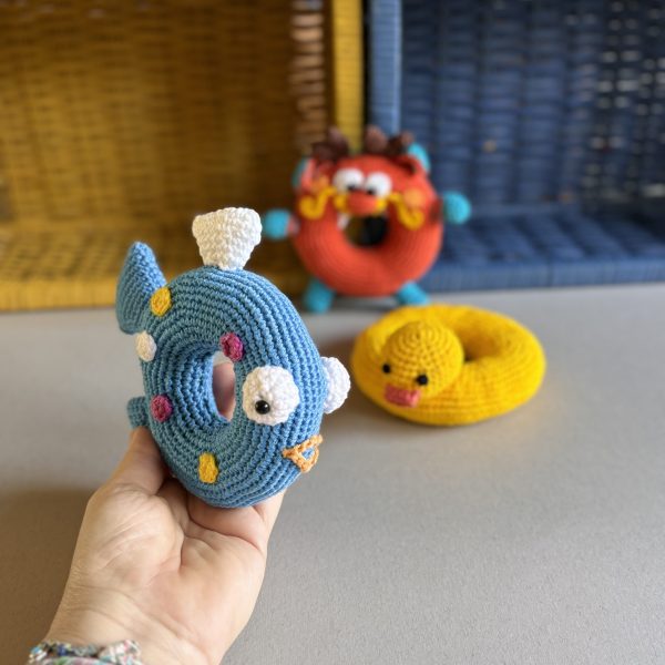 Colourful Dotted Fish Rattle