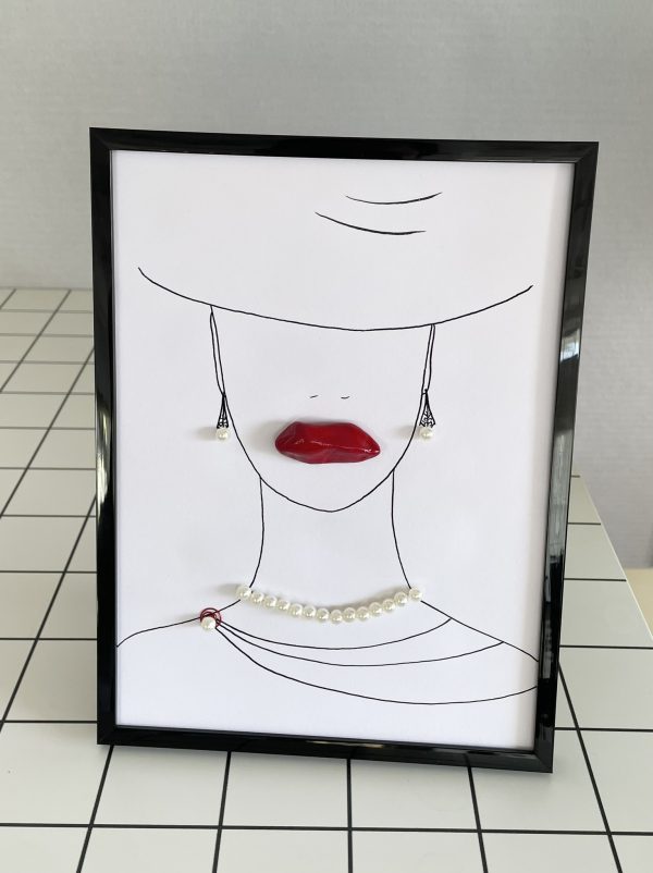 Framed Pebble Picture "She..." - Image 6
