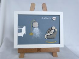 Framed Pebble Picture "Mother..."