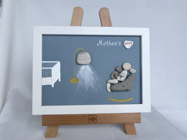 Framed Pebble Picture "Mother..."