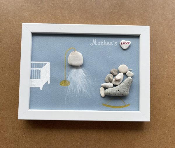 Framed Pebble Picture "Mother..." - Image 6