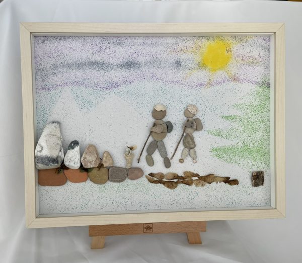 Framed Pebble Art ''Nature explorations'' - Image 5