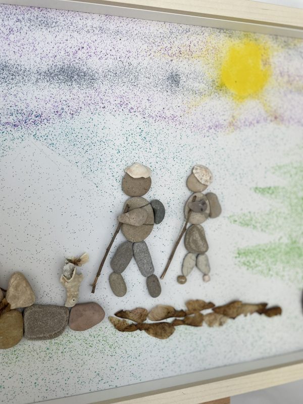 Framed Pebble Art ''Nature explorations'' - Image 10