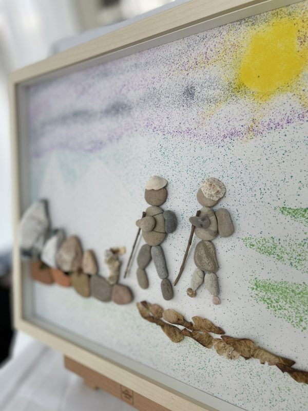 Framed Pebble Art ''Nature explorations'' - Image 9