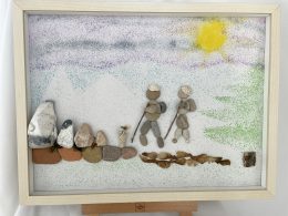 Framed Pebble Art ''Nature explorations''