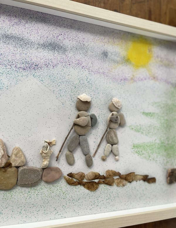 Framed Pebble Art ''Nature explorations'' - Image 6